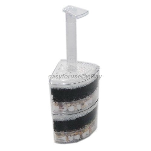 Air Driven Bio Sponge Corner Filter For 20 Gallons Fish Tank Fry Guppy