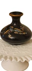VTG Fenton art glass hand painted vase signed/Autumn Leaves. Signed S. JACKSON