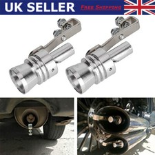 2Pcs Oversized Car Turbo Sound Simulator Whistle Exhaust Pipe Booster Loud XL