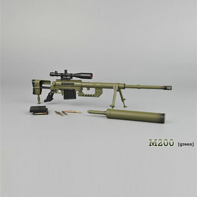 ZY TOYS 1/6 Scale M200 Gun Model Plastic Rifle for 12" Action Figure Body Black