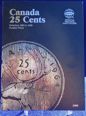 Whitman Canada 25 Cents Collection 1953-1989 Vol #3 Coin Folder, Album/book  