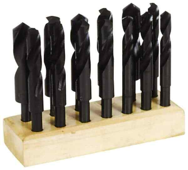 Hertel 13 Piece HSS Reduced Shank Drill Bit Set, 17/32