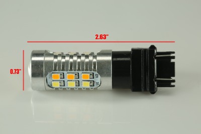 Slrongpowlr 3157 Switchback LED Bulbs - Amber/White Dual Color Turn Signal & DRL Lights, Anti-Hyper Flash, Pack Of 2