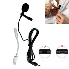 Perfect Clip Type Lapel 3.5mm Microphone add Transfer Type C Record Video