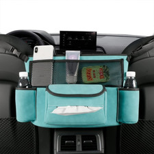 Car Storage Handbag Holder Between Seats Suede Large Capacity Organizer Pouch