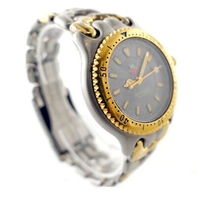 TAG HEUER SEL LINK WG1220-K0 PROF GRAY DIAL 200M 2-TONE GOLD+S.S.