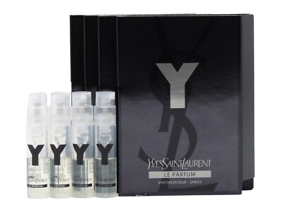 YSL YVES SAINT LAURENT Y LE PARFUM FOR MEN 1.2ml .04oz x 4 COLOGNE