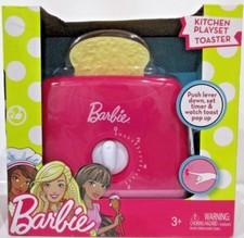 Barbie Kitchen Playset Pink Toaster Ages 3 Toast Pops Up 2017 NIB
