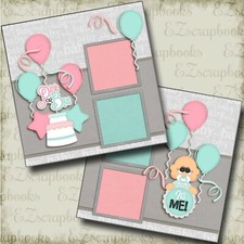 Pink or Blue Boy - 2 Premade Scrapbook Pages - EZ Layout 4778