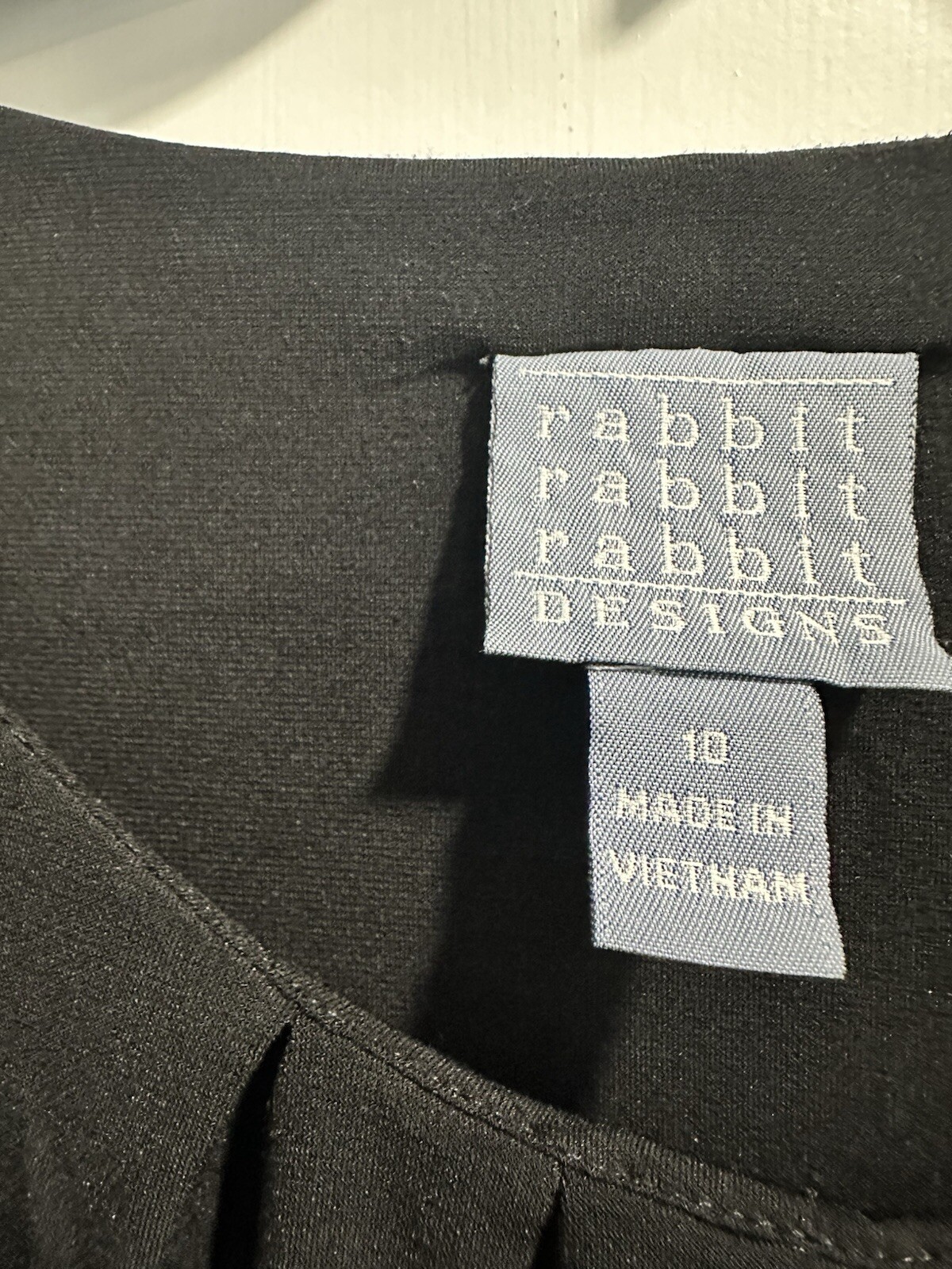 Rabbit Rabbit Rabbit Designs Black basic Dress Si… - image 2