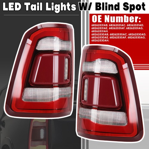 For Dodge Ram 1500 2019-2025 Pair Rear LED Tail Light 68262531AC 68262530AC - Picture 9 of 19