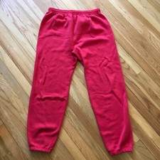 VTG 90s Fruit of the Loom Sweatpants Red XL USA