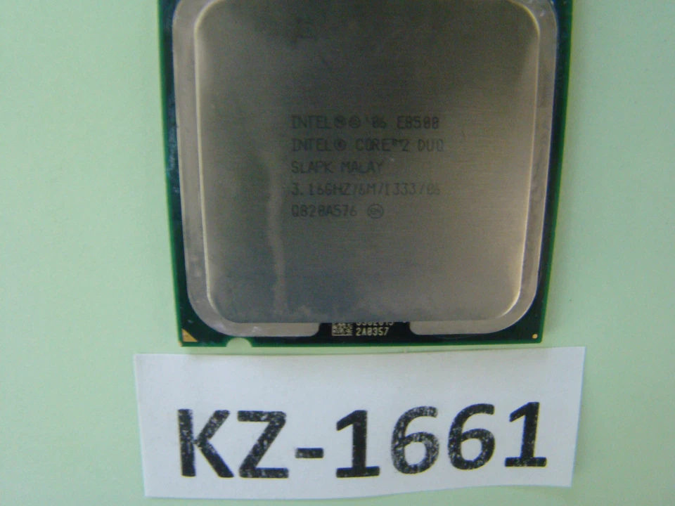 Intel Core2Duo E8500 3.16/6M/1333 FSB 1333 Slapk Socket 775 Core 2 Duo #KZ-1661 - Image 3 of 4