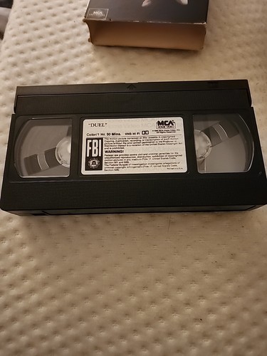 Duel RARE Steven Spielberg 1971 VHS cat-and-mouse highway horror Dennis Hopper - Picture 4 of 4