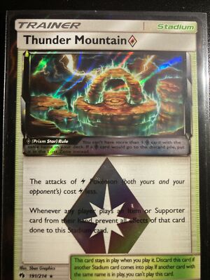 thunder mountain pokemon card How many Pikachu Cards can I find in 24 hours? Stadium / / Card Text Thunder Mountain  | LOT0191