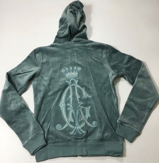 Christian Audigier Zip Up Hoodie CA0011J Slate Blue Size S eBay