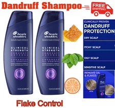 Head & Shoulders Clinical Dandruff Shampoo Oil & Flake Control Dermatitis Relief