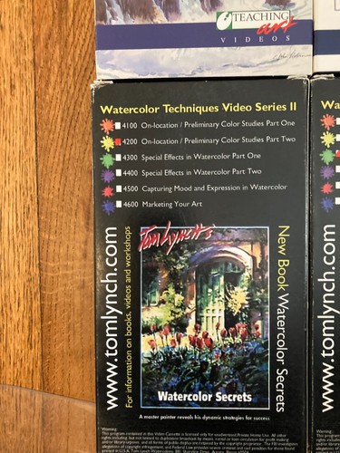 8 Watercolor Painting VHS Instructional Tape Lot - Taking risks with + More - Picture 6 of 18
