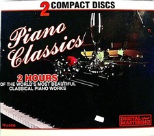 Piano Classics by Various Artists 2 CD's, Boxed Set Free Shipping