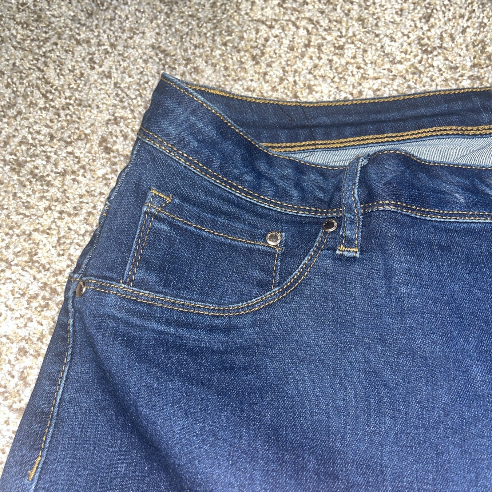 La La Anthony Women's Power Zip High Rise Skinny Jeans Blue Size 22 (36x32) - View 5