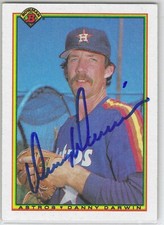 Danny Darwin Auto - Signed Autograph 1990 Bowman #66 - MLB Houston Astros