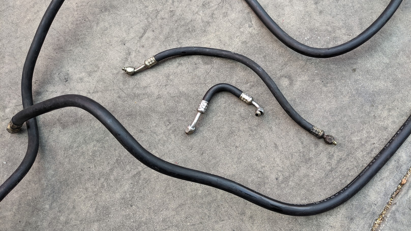 FERRARI 308 PARTS GTS AIR CONDITIONING hose kit SET PRE OWNED
