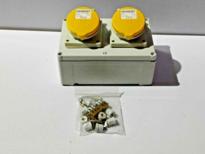 Mennekes 325-7215 2 x 110V 16A 19287106ZB Plug 16A-4h/100-130V Type 1462 