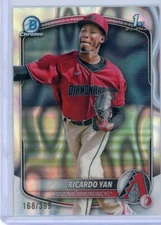 2025 Bowman Chrome RICARDO YAN 1st Bowman Lava Refractor #/399 Diamondbacks