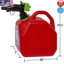 2 Gallon Gas Can Smart Control Squeeze Flow Safety EPA Compliant Durable Design