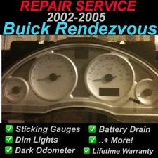 GM REPAIR SERVICE 2004 Buick Rendezvous Instrument Gauge Cluster Speedometer