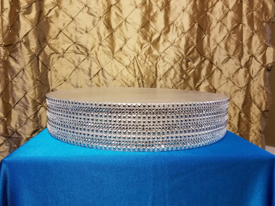 18" SILVER WEDDING CAKE STAND - Image 2 of 4