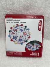 NEW - Creatology Color-In Tree Skirt Gnomes with Instruments