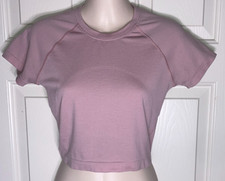 Lululemon Swiftly Tech Cropped Short-Sleeve Shirt 2.0 Pink 4 EXC 