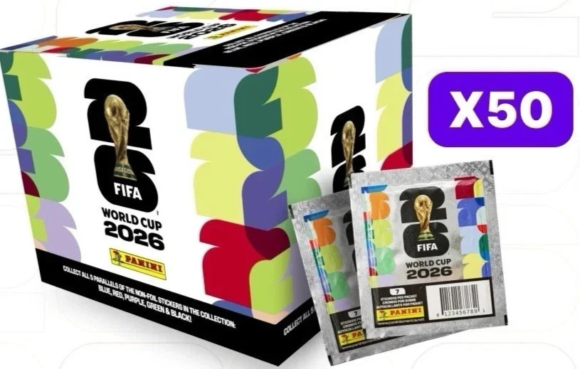 Panini FIFA World Cup 2026 Stickers - 50 Pack COMBO | eBay