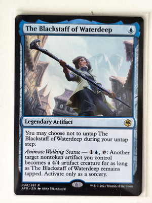 MTG - The Blackstaff of Waterdeep - Artifact - Forgotten Realms - 048/281 - Rare