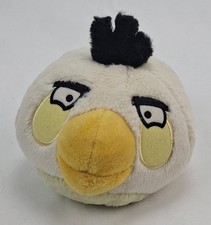 Commonwealth Angry Birds Matilda White Bird Plush Toy 5" 2010 Yellow NO SOUND