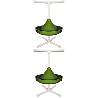  Set of 2 Papageien Sitzstange -Fütterungsvorrichtung Vogelspielzeug