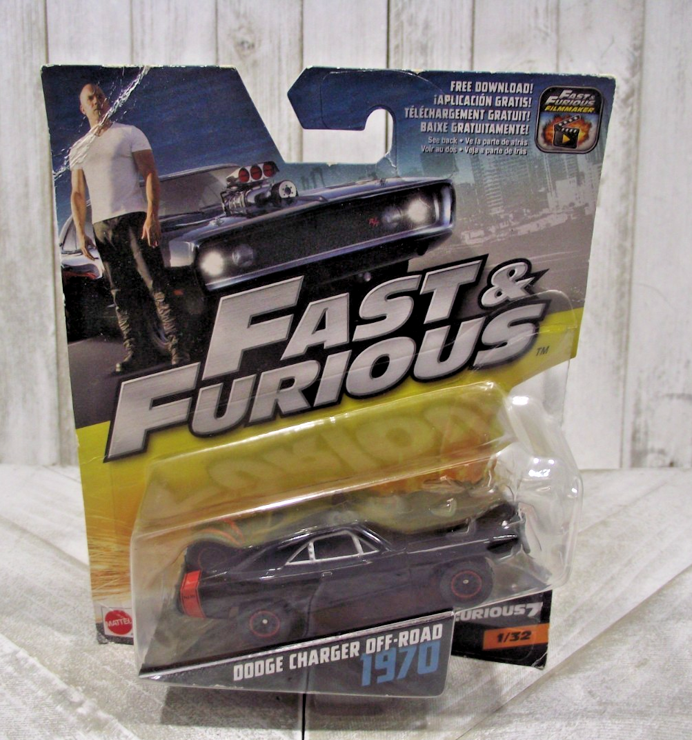 Mattel Fast & Furious Black 1970 Dodge Charger Off Road Furious 7