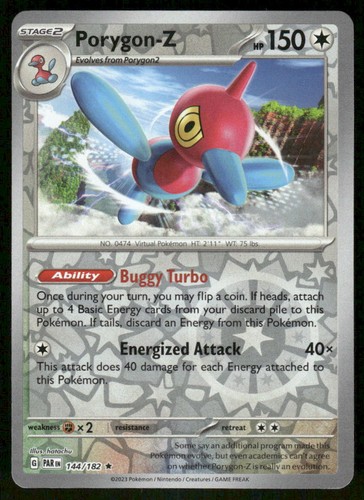 Porygon-Z 144/182 - Paradox Rift - Reverse Holo Rare NM