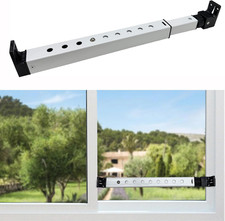 2-Section Upgrade Window Security Bar with Child-Proof Anti-Lift Lock, Easy Inst