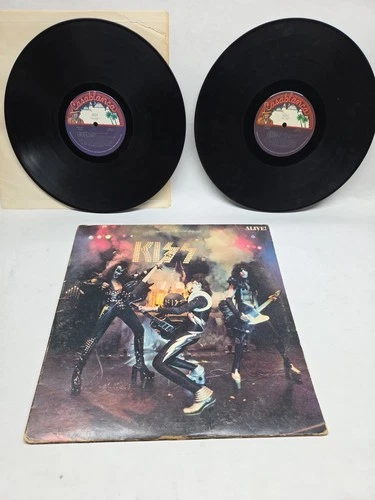 KIss Alive 1975 Casablanca Records 1st Press Blue Label Rock Metal Vinyl LP