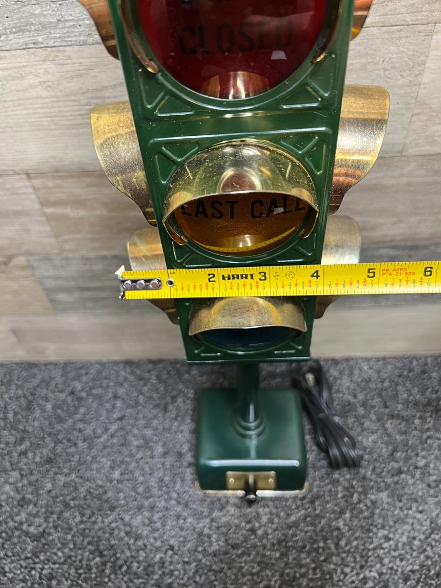 Bar Open - Last Call - Closed Traffic Light Signal Lamp Made Japan