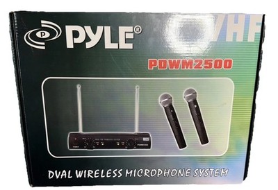 PYLE PDWM2500 MICROPHONES AND RECIEVER KARAOKE KIT NIB