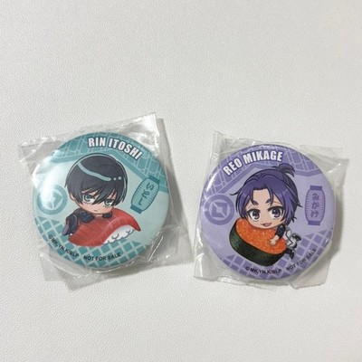 Blue Lock Mikage Reo Itoshi Rin Button Badge Kurazushi Bikkurapon