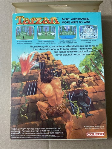 Tarzan für Colecovision komplett in Box CIB - Bild 4 von 7