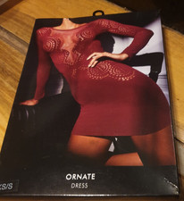 ann summers Ornate Burgundy Dress XS / Small 4 6 8 10