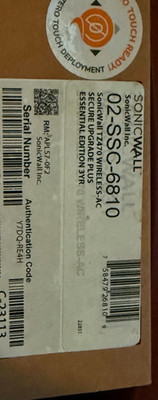 SonicWall TZ470W Wireless Firewall | Essential Edition | HUGE License 04/2032 !!
