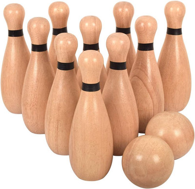 Outdoor Giant Lawn Bowling Games Rubber Wooden Lawn Set Fun Sports Games outside