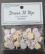 DRESS IT UP - Tiny Collection Seashells including 6 buttons
