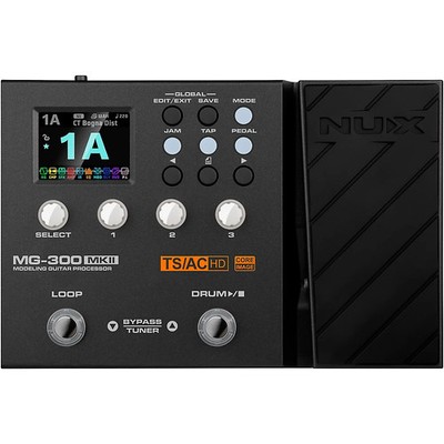 NUX MG300MKII MultiEffects and Amp Modeler Pedal Black